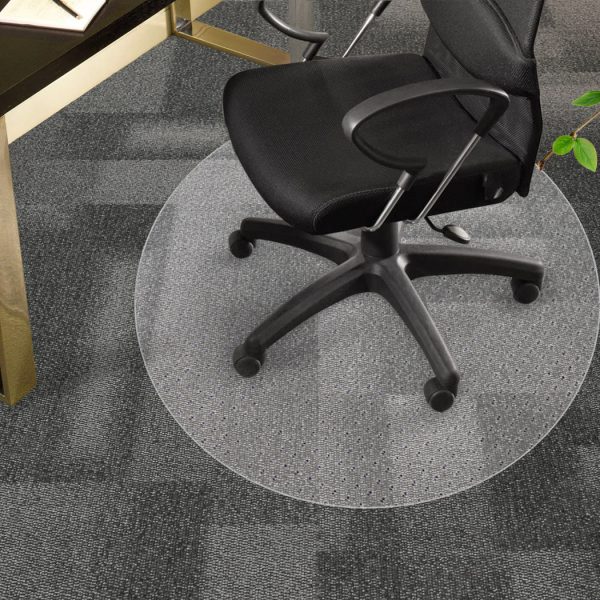 Chair Mat Round Carpet Protectors PVC Home Office Room Computer Mats