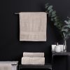 Royal Comfort 5 Piece Cotton Bamboo Towel Set 450GSM Luxurious Absorbent Plush – Beige