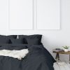 Balmain 1000 Thread Count Hotel Grade Bamboo Cotton Quilt Cover Pillowcases Set – Queen – Charcoal