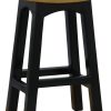 Tokyo Timber Kitchen Counter Stool H 67 cm (Black Caramel)