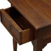 Milly Turn Leg 1 Drawer Side Table (Mahogany)