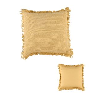 Accessorize Nova Yellow Square Filled Cushion 45cm x 45cm
