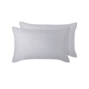 Pair of 100% Linen European Pillowcases Dove Grey