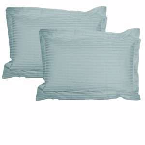 325TC Pair of Stripe Jumbo / Queen Pillowcases Blush