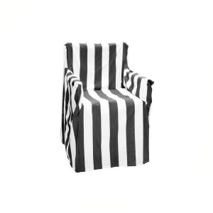 Rans 100% Cotton Director Chair Cover – Striped Black