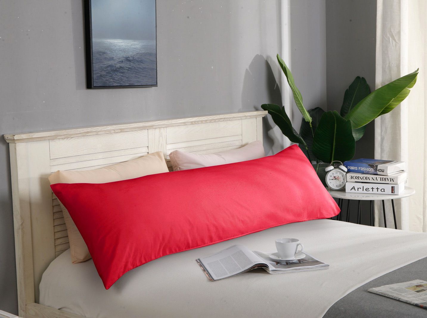 1000TC Premium Ultra Soft Body Pillowcase – Red
