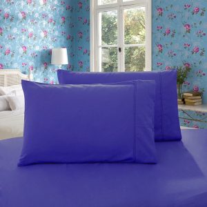 1000TC Premium Ultra Soft Queen size Pillowcases 2-Pack – Royal Blue