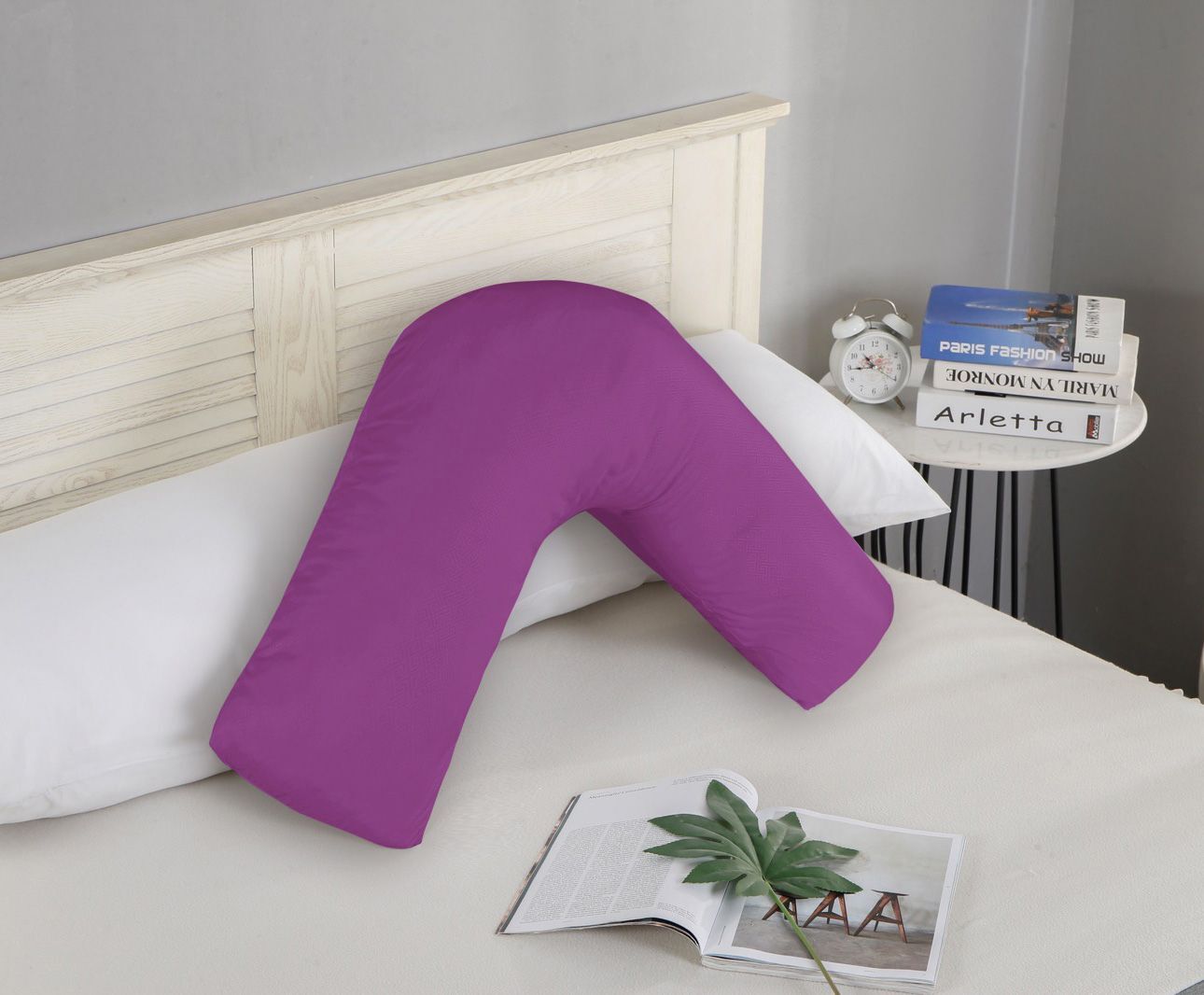 1000TC Premium Ultra Soft V SHAPE Pillowcase – Purple