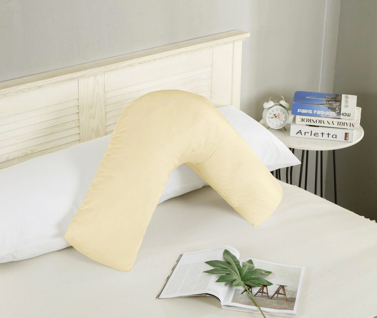 1000TC Premium Ultra Soft V SHAPE Pillowcase – Yellow Cream