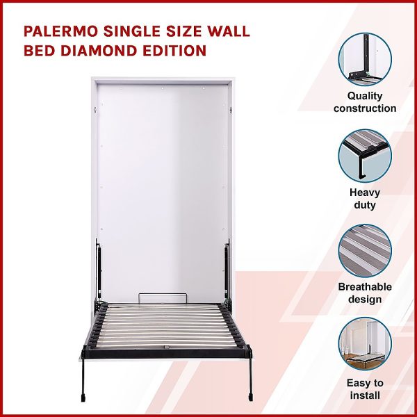 Palermo Single Size Wall Bed Diamond Edition