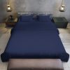 1000 Thread Count Cotton Rich King Bed Sheets 4-Piece Set – Navy