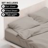 1000 Thread Count Cotton Rich King Bed Sheets 4-Piece Set – Silver