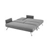 Mia 3-Seater Corner Sofa Bed Chaise and Pillows by Sarantino Dark Grey