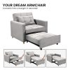 Suri 3-in-1 Convertible Sofa Chair Bed Lounger by Sarantino Light Grey