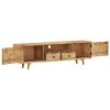 TV Cabinet 140x30x40 cm Solid Mango Wood