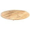 Table Top Solid Mango Wood Round 25-27 mm 60 cm