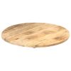 Table Top Solid Mango Wood Round 25-27 mm 60 cm