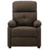 Massage Chair Brown Fabric