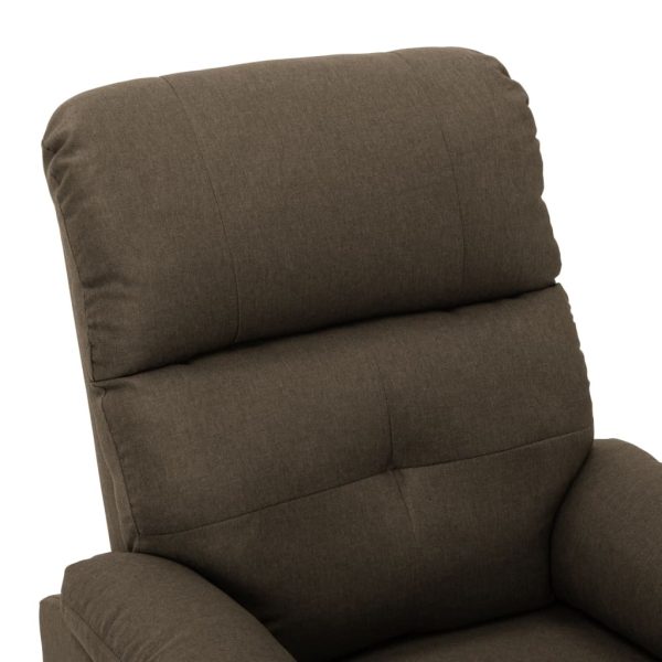 Massage Chair Brown Fabric