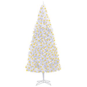 Artificial Christmas Tree with LEDs 400 cm White