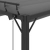 Gazebo with Louvered Roof 3×3 m Anthracite Fabric and Aluminium