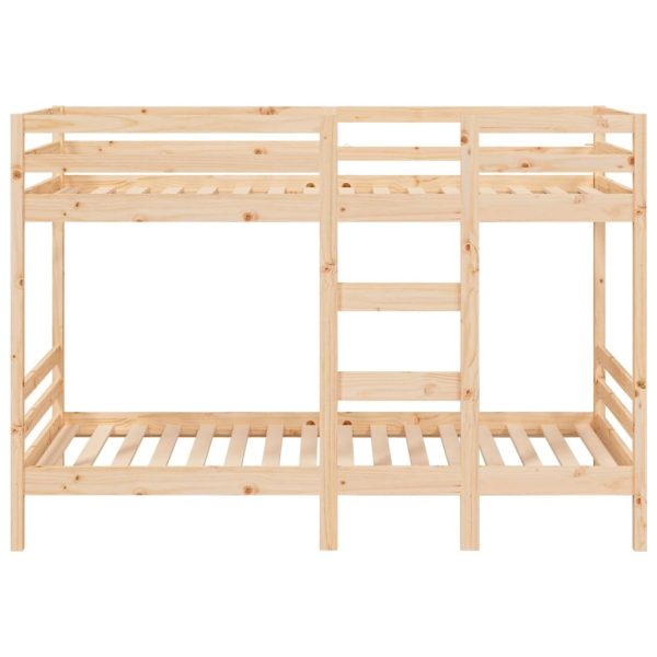 Bunk Bed 92×187 cm Solid Wood Pine