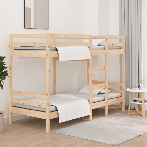 Bunk Bed 92×187 cm Solid Wood Pine