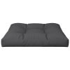 Pallet Cushion Black 70x70x10 cm Fabric