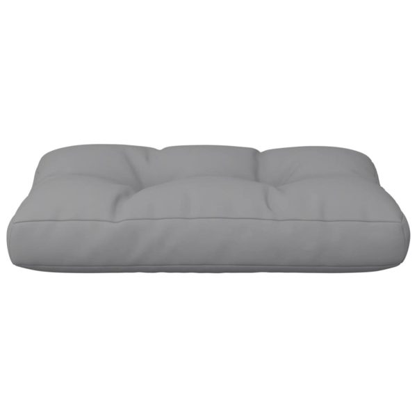 Pallet Cushion Grey 60x40x10 cm Fabric