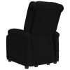 Stand up Massage Reclining Chair Black Fabric