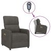 Stand up Massage Chair Dark Grey Microfiber Fabric