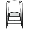 Swing Bench 124 cm Black Steel