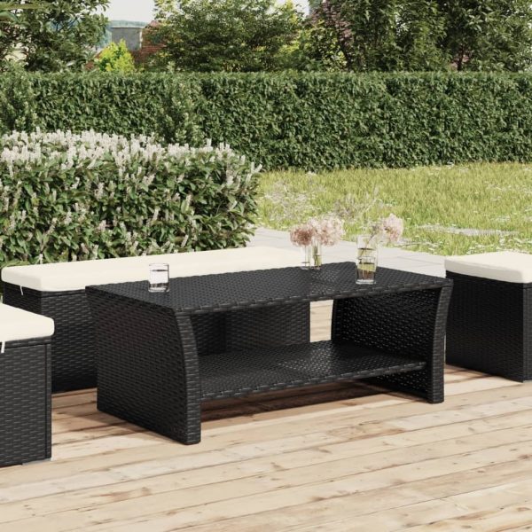 Coffee Table 100x50x40 cm Poly Rattan