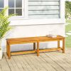 Garden Bench 150x35x45 cm Solid Wood Acacia