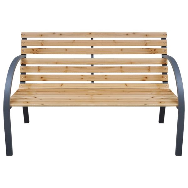 Garden Bench 112 cm Solid Wood Fir