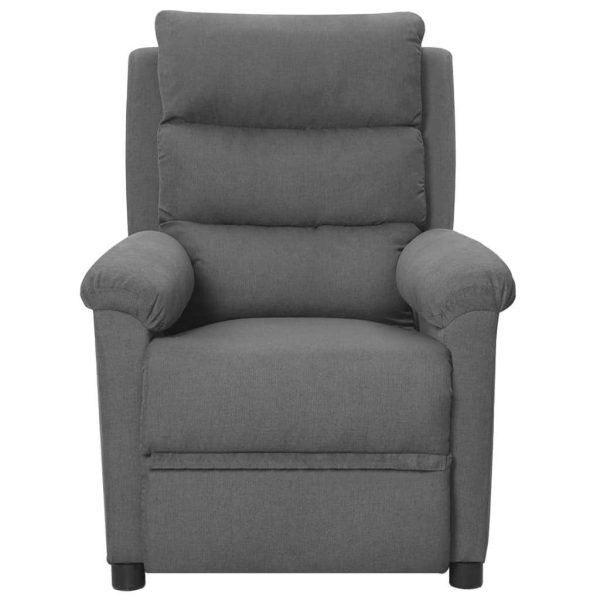 Reclining Chair Light Grey Fabric