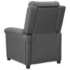 Reclining Chair Light Grey Fabric