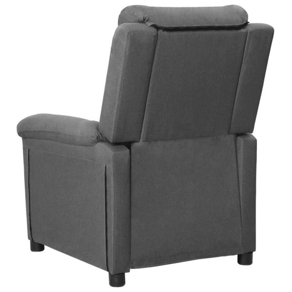 Reclining Chair Light Grey Fabric