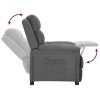 Reclining Chair Light Grey Fabric