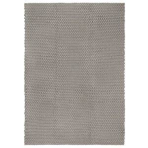Rug Rectangular Grey 120×180 cm Cotton