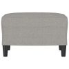 Footstool Light Grey 60x50x41 cm Fabric