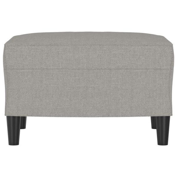 Footstool Light Grey 60x50x41 cm Fabric