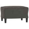 Footstool Dark Grey 60x50x41 cm Velvet