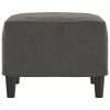 Footstool Dark Grey 60x50x41 cm Velvet