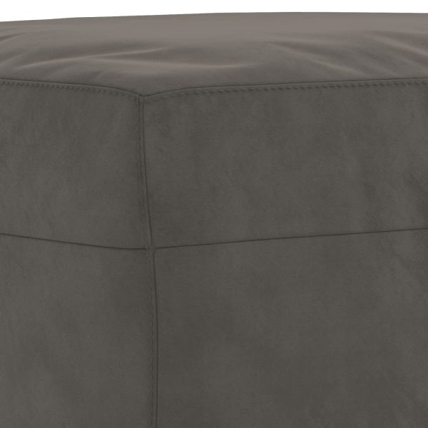 Footstool Dark Grey 60x50x41 cm Velvet