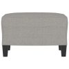 Footstool Light Grey 60x50x41 cm Fabric