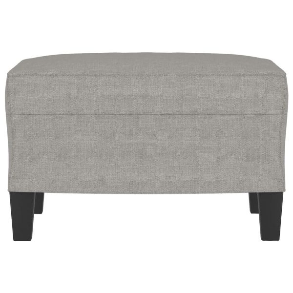 Footstool Light Grey 60x50x41 cm Fabric