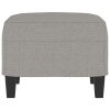 Footstool Light Grey 60x50x41 cm Fabric