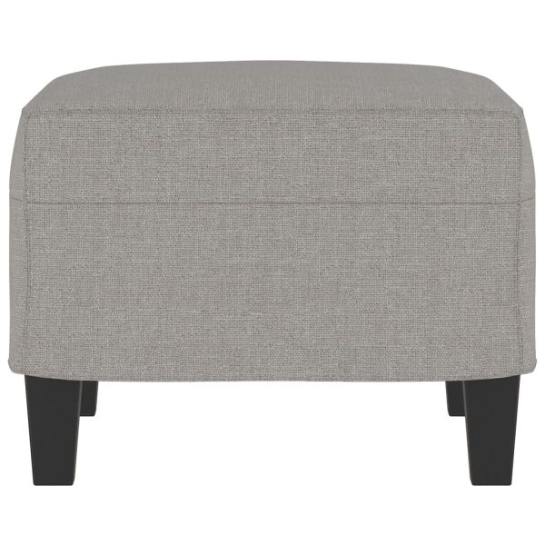 Footstool Light Grey 60x50x41 cm Fabric