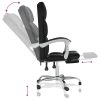 Reclining Office Chair Black Faux Leather